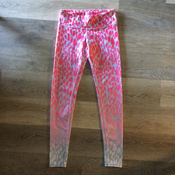 ALO Yoga Pink Leopard Ombre Airbrush Leggings S - Picture 4 of 4